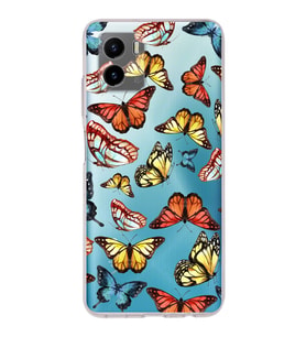 PrintiFy Vivo Y15S ile Uyumlu Water Color 2  Kamera Korumalı Şeffaf  Kılıf
