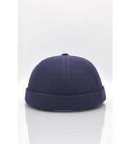 Kadın Hipster Katlamalı Cap Lacivert Docker Şapka