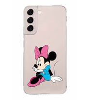 Samsung Galaxy S22 Plus  Kamera Korumalı Kapak Minnie Mouse Tasarımlı  Şeffaf Kılıf