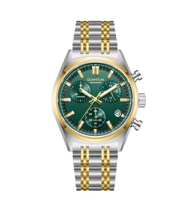 Quantum PWG1209.270 Chronograph Tüm Fonksiyonları Aktif 10 ATM Suya Dauanıklı Çelik Kasa Çelik Kordon Çizilmez Safir Cama Sahip Metalik Renk Erkek Kol Saati