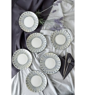 Professional Mirabella Ege Pasta Tabağı 20 Cm 6 Adet 23471 (Çok Renkli)