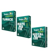 Örnek Akademi 7.Sınıf Süper İkili Türkçe Sosyal Bilgiler ve Matematik Seti 3 Kitap