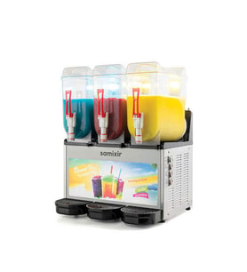 Samixir SLUSH36.IA Slush Triple Allure, Granita, Meyve Suyu Dispenseri, 12+12+12 L, İnox