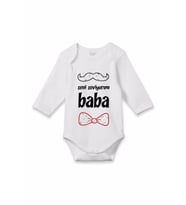 Seni Seviyorum Baba Papyon Baskılı Zıbın