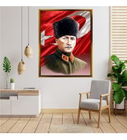 ÇERÇEVELİ ATATÜRK TABLO S264