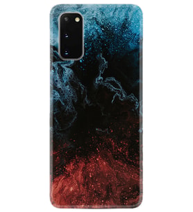 Samsung A02S A03S A10 A12 A13 A21S A22 Kılıf Desenli Silikon Red Blue Black Abstact 1386