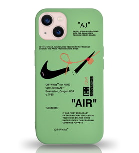 Apple iPhone 13 Uyumlu Lansman Kılıf Sneakers Tasarımlı Altı Kapalı İçi Kadife Kaplı Silikon Kapak (Şeffaf)