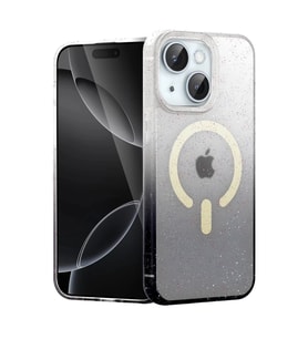 Newface Apple iPhone 14 Pummel Shiny Magsafe Kapak - Siyah