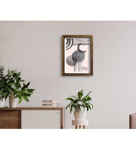 BK Home Doğal Masif Ahşap Çerçeveli Tablo 45x65cm-71