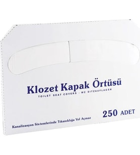 ŞeyliŞeyler - Klozet Kapak Örtüsü 200'lü Tek Kullanımlık Hijyenik Tuvalet Kağıdı 1 Paket