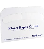 ŞeyliŞeyler - Klozet Kapak Örtüsü 200'lü Tek Kullanımlık Hijyenik Tuvalet Kağıdı 1 Paket