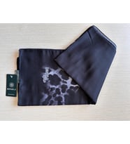 Soft Zarif Leopar Desenli Moda Trend Şal (Siyah - Açık Gri)