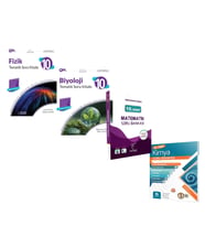10. Sınıf Palme Fizik ile Biyoloji Karekök Matematik ve Bilgi Sarmal Kimya Soru Bankası Seti 4 kitap