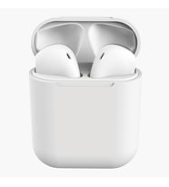 Inpods 12 TWS Stereo Kablosuz Kulaklık HD Mini Akıllı Bluetooth Kablosuz Beyaz