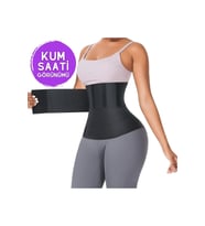 CKSpor Tummy Wrap Bel Inceltici Yağ Yakıcı Sıkılaştırıcı 4 Mt Kum Saati Bel Korsesi Tummy Wrap Waist