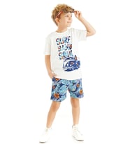 Surf Erkek Çocuk T-shirt Şort Takım (Çok Renkli)