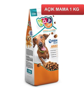 Hop Life Balıklı Yetişkin Köpek Maması 1 Kg AÇIK