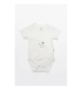 Bistyle Kruvaze Body Yarım Kol Little Boats 17152 Ekru