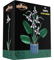 Dostoys Yapı Taşı Serisi Çiçek Yapım Seti Lotus Orkide 728 Parça Legom