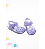 Papuç Sepeti Arzen-2879 Kız Bebek Ortopedik Sandalet Ayakkabı (Lila)