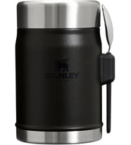 Stanley Classic Legendary Yemek Termosu + Kaşık 0.4 Litre - Siyah 2.0 Paslanmaz Çelik
