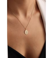 Kişiye Özel Tasarım Ay Evreleri Kolye 925K Gümüş (Gold)