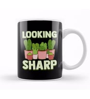 Funny Looking Sharp Cactus & Plants Pun Gardeners Kupa Bardak Porselen