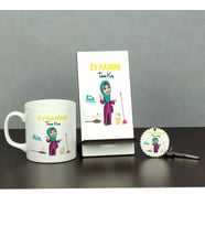 Ev Hanımı Üçlü Set (Kupa + Telefon Standı + Anahtarlık)