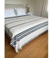 Şıklığı ve Konforu Buluşturan Pike %100 Pamuk (190*240Cm) (Ekru)