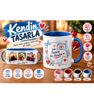 Kişiye Özel Kupa Bardak – İsim, Fotoğraf ve Mesaj Seçenekleriyle ( KENDİN TASARLA )