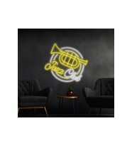 Jazz Club Yazılı ve Şekilli Neon Tabela