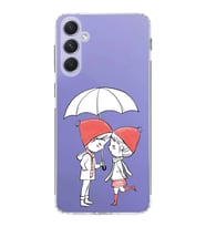 Samsung Galaxy A54 Uyumlu Kamera korumalı Kapak Aşk Tasarımlı  Şeffaf Kılıf