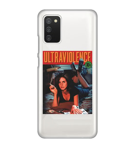 Samsung Galaxy A02S Uyumlu Lana Del Rey Ultraviolence Desenli Şeffaf Telefon Kılıfı