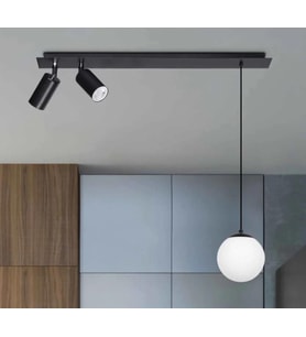 Rsylight Retro Masa Üstü 3 lü 180Derce Ledli Beyaz opal Camlı Sarkıt Led Spot beyaz Ampüllü