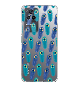 PrintiFy Xiaomi Poco F4 ile Uyumlu 1mm Slim Fit Nazar Boncuğu 4 Baskılı Şeffaf  Kılıf
