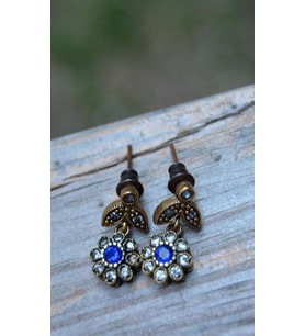 STONEAGE Safir ve Zirkon Taşlı Otantik Bayan Küpe