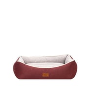Peggy Lola Köpek Yatağı Bej Bordo Small 50x38x25 Cm