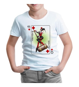 Harley Quinn - HQ Beyaz Çocuk Tshirt