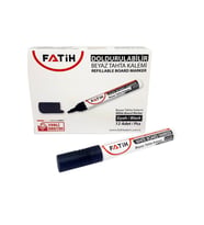 Fatih Tahta Kalemi Doldurulabilir Siyah 34355 (12 Li Paket)