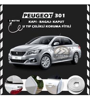 Peugeot 301 Oto Araç Kapı Koruma Fitili 5metre Parlak Beyaz Renk