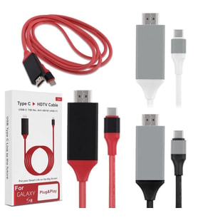 Usb 3.1 Type-C Hdtv  Hdmı 4k 30hz Uhd Kablo 2m-(5775) - ETC2076-3109 (Gri)