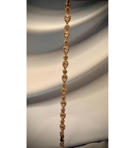 18 Ayar Altın Kaplama Swarovski Taşlı Gema Artemis Bileklik