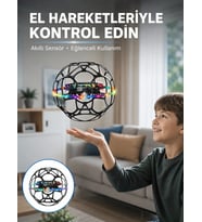 LED Işıklı Futbol Topu Mini Drone Akıllı Sensörlü El Kontrollü