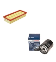 Bosch Filtre Bakım Seti Fiat Bravo II 1.4 Benzin 90 Beygir 2009+ Atmosferik Hava + Yağ filtre