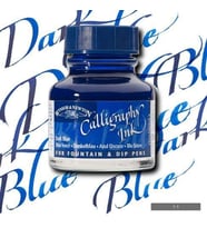 Winsor & Newton Kaligrafi Mürekkebi 30 ml. 222 DARK BLUE 