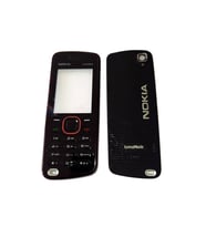Nokia 5220 Kapak Nokia 5220 uyumlu Siyah Renk Ön Kapak Arka Kapak Tuş Takımı