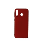 Samsung Galaxy M30 Premium Silikon Kılıf Bordo