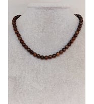 Bronzit Taşı Kolye 6mm