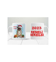 Kişiye Özel Yılbaşı Temalı Baskılı Kupa Bardak
