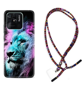 Xiaomi Redmi Note 7 8 9 Pro 10 2022 10 Pro 10S Kılıf Boyun Asklı Rasta Silikon Pink Blue Leon 1603